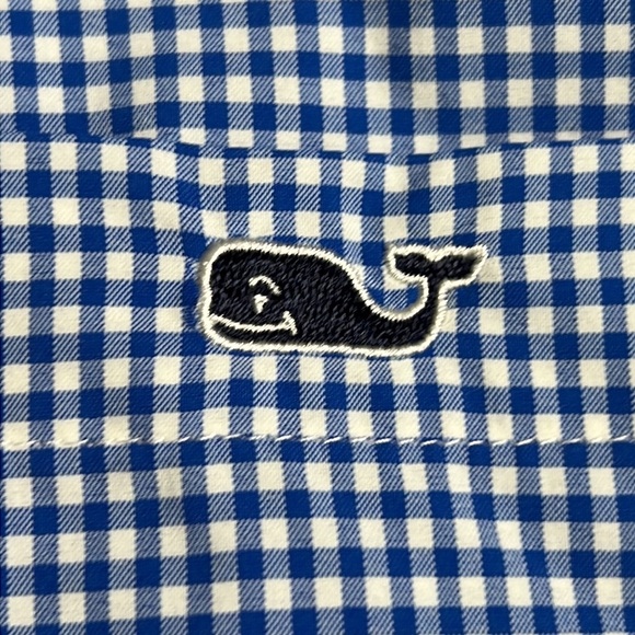 Men's Vineyard  Vines Blue check long sleeve button down - XL - Picture 3 of 6